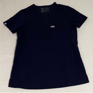 Figs navy scrub top xs
